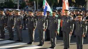 Durante uno de los actos en el que la Policía Nacional celebra el 82 aniversario de su fundación