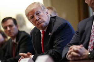 Elpresidente Donald Trump durante una reunión en la Casa Blanca, en Washington. (AP Foto/Evan Vucci)