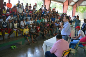 Ito Bisonó durante recorrido en Barahona