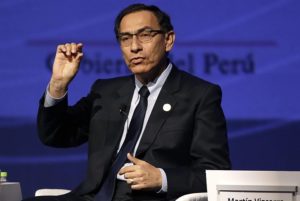 El presidente de Perú, Martín Vizcarra,