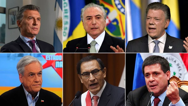 Seis países: Argentina, Brasil, Chile, Colombia, Paraguay y Perú se retiraron de la Unasur. Foto cortesía de infobae.com