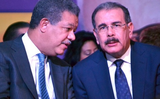 Los líderes del Partido de la Liberación Dominicana, Leonel Fernández y Danilo Medina