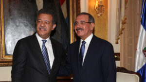 Los líderes del Partido de la Liberación Dominicana, Leonel Fernández y Danilo Medina