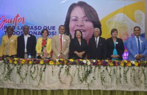 Durante el acto de apoyo a Emma Polanco