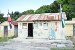 Deteriorado destacamento policial de comunidad Las Maguanas