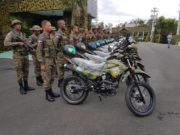 Motoclcletas del Ejército que se usarán en patrullaje de carretera Internacional.