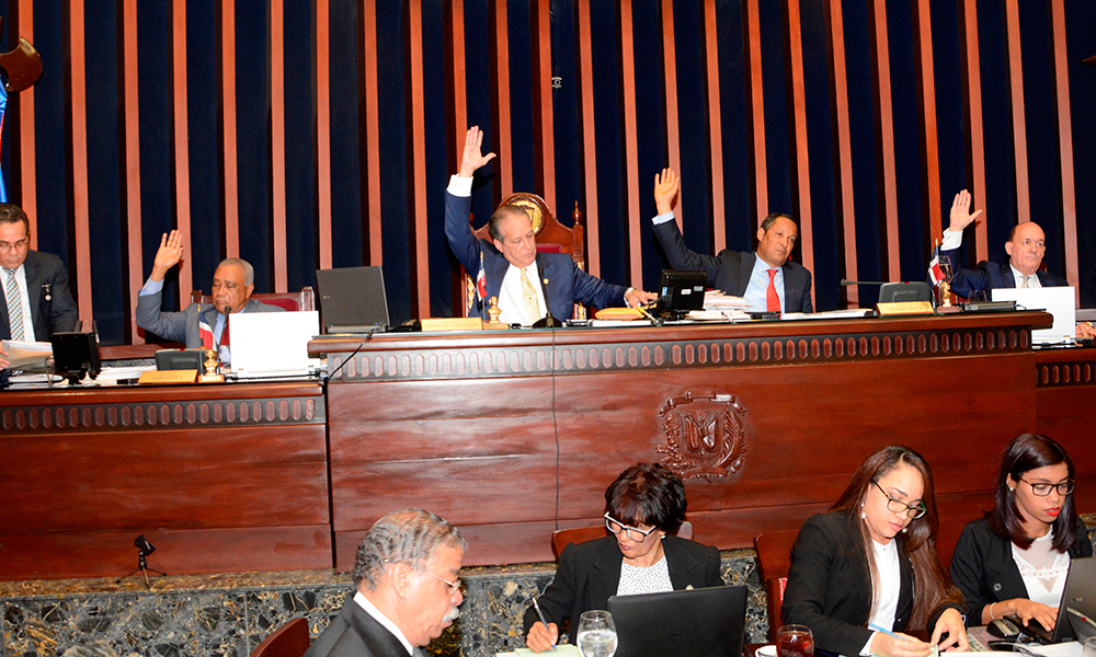 En la sesión del Senado se formó nueva comisión para estudiar proyecto sobre Régimen Electoral. Foto Nelson Mancebo