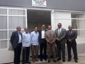 Durante relanzamiento de la unidad de pie diabético del Hospital Moscoso Puello