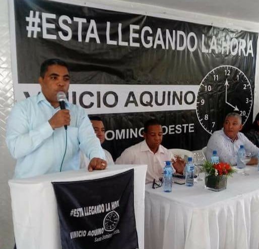 Vinicio Aquino Figuereo, dirigente comunitario y presidente del Movimiento Está Llegando La Hora.