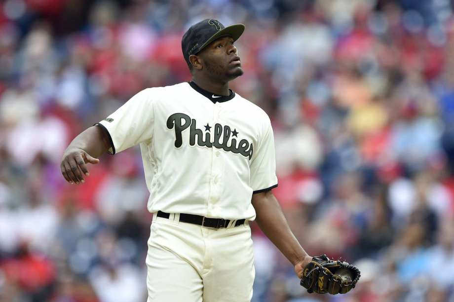 El ex cerrador dominicano Héctor Neris