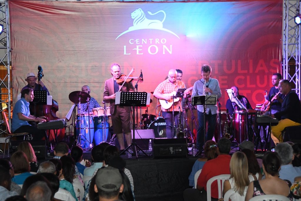 Durante la presentación del Cuarteto alemán “El Violín Latino”