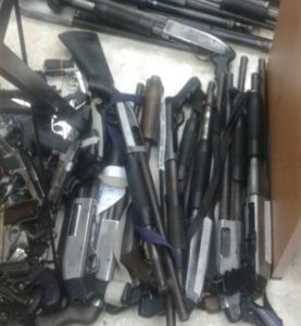 Armas de fuego incautadas a compañía de seguridad operaba ilegalmente