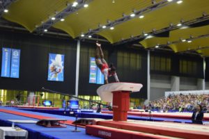 La gimnasta dominicana Yamilet Peña ganó oro en Centroamericanos 2018