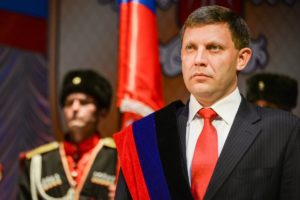 Aleksandr Zajárchenko, el Jefe de Estado y Primer Ministro de la República Popular de Donetsk