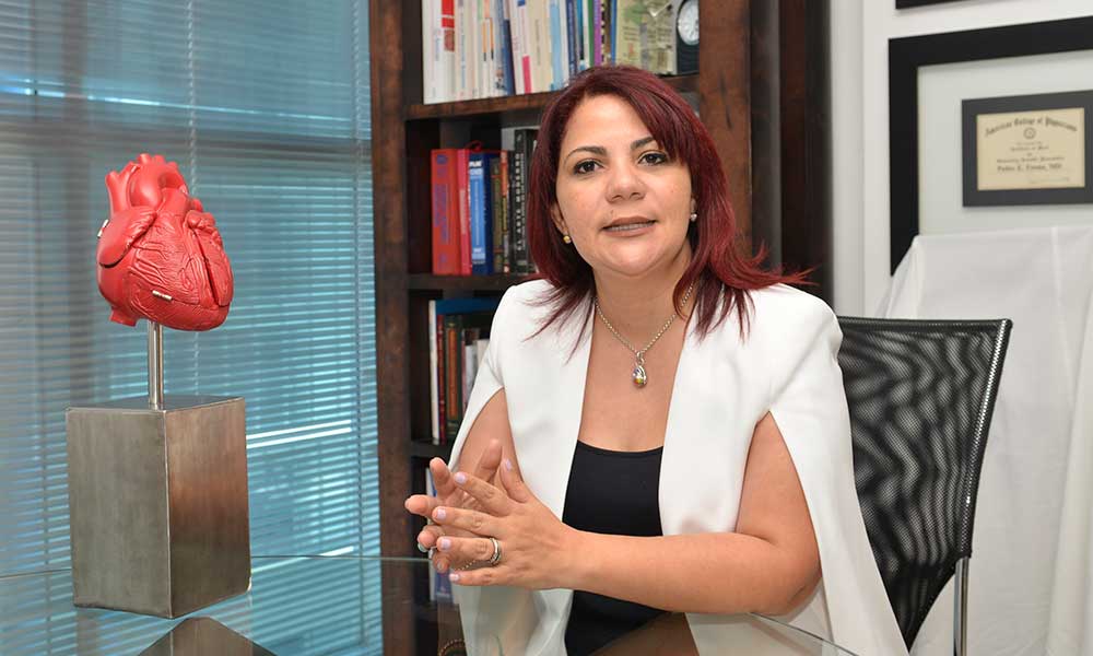 Claudia Almonte, presidenta de Sociedad Dominicana de Cardiología