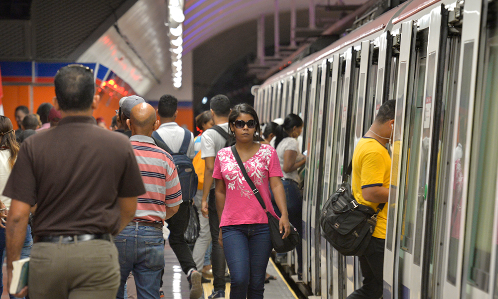 La línea 2B del Metro de Santo Domingo.