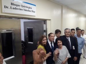 Desvelamiento de igual número de tarjas en tres áreas de los servicios de Urología y Cirugía General del Hospital Moscoso Puello.