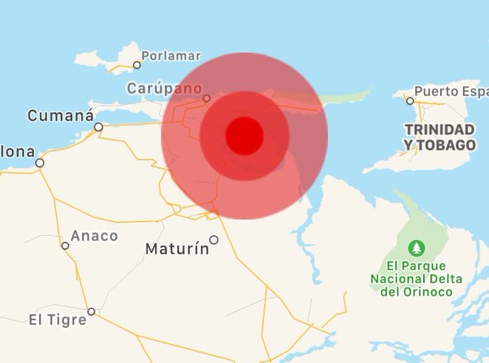 Sismo en Venezuela.