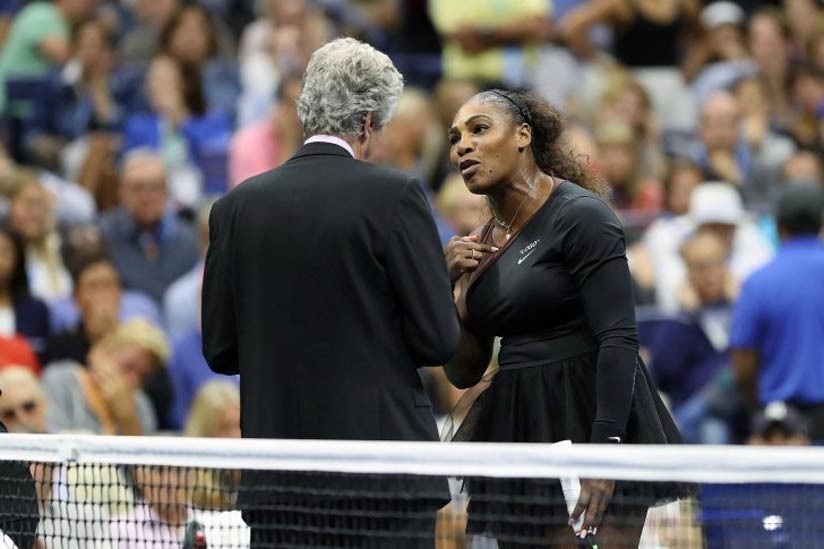 Serena Williams fue multada por conducta en la final del US Open