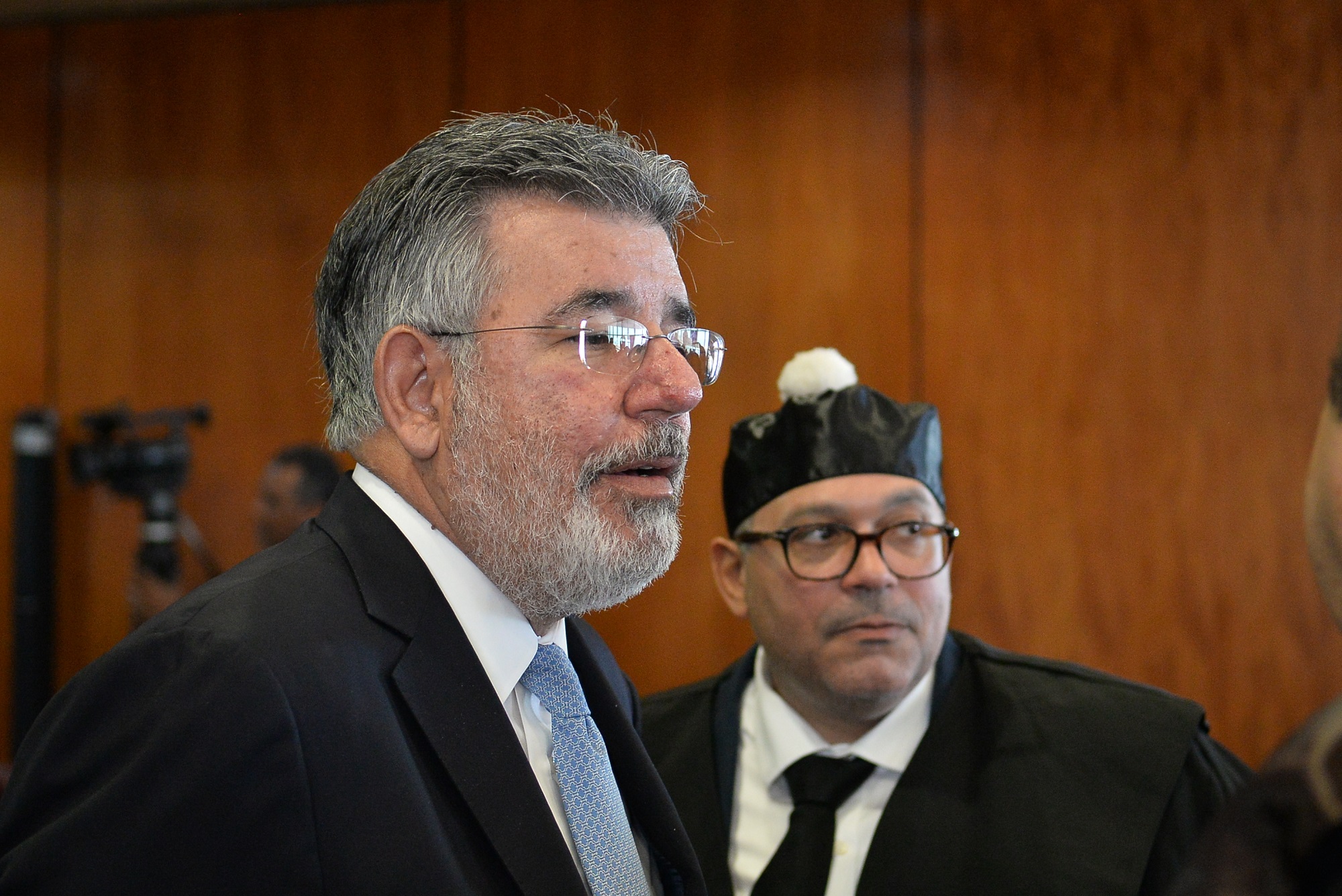 Víctor Díaz Rúa durante una audiencia por el caso Odebrecht.