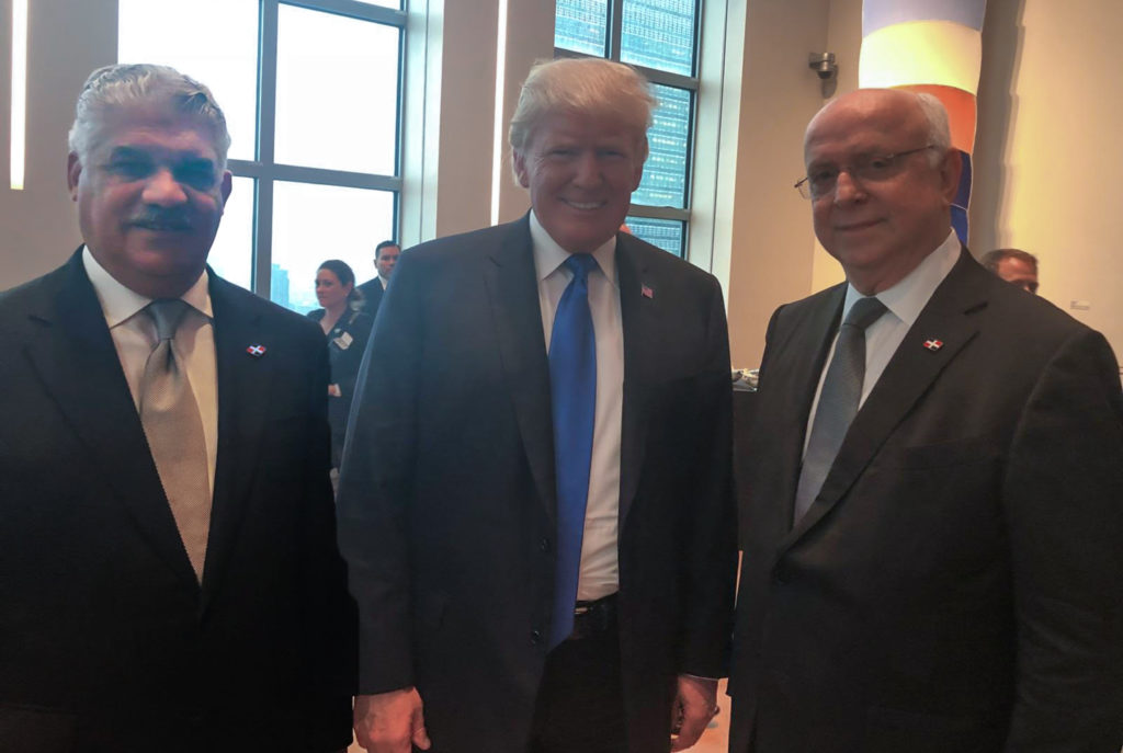 Miguel Vargas y el presidente de Estados Unidos, Donald Trump conversaron sobre temas concernientes al Consejo de Seguridad de la ONU
