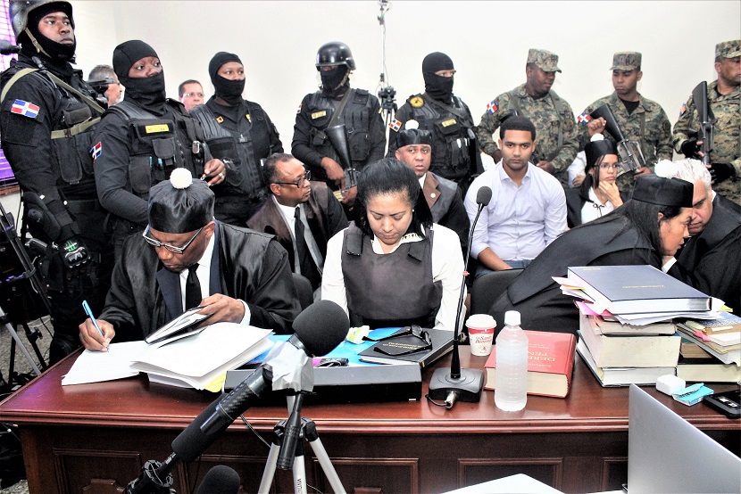 Marlin y Marlon MArtínez durante juicio de fondo por muerte de Emely Peguero. Foto Narciso Acevedo