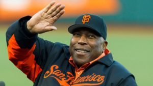 Willie McCovey, ex jugador de los Gigantes de San Francisco.