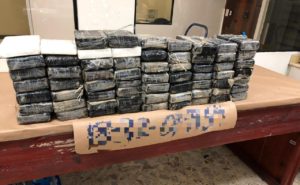 Los 66 kilos de cocaína decomisados por la DNCD en SDO.