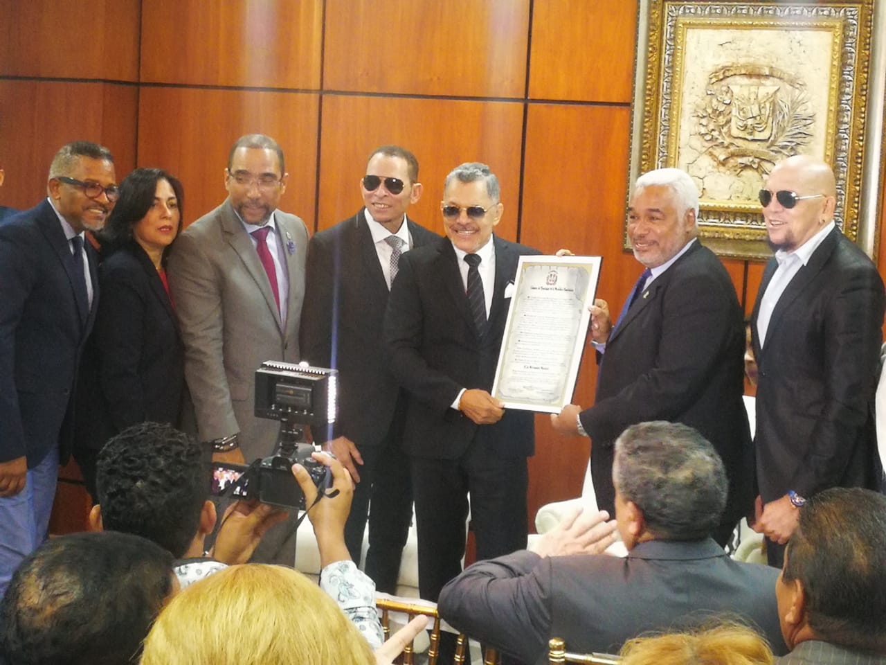 Cámara de Diputados entrega reconocimiento a los Hermanos Rosario. Foto Karina Jiménez