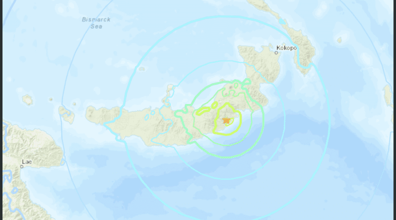 Sismo se registra en Papúa Nueva Guinea