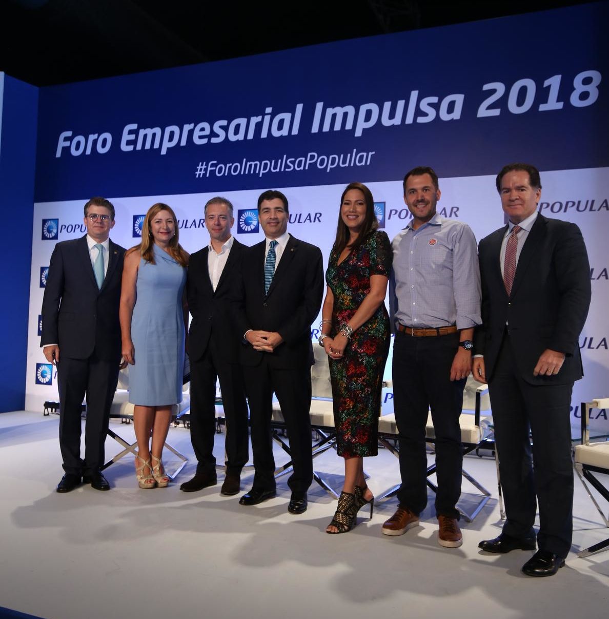 En la foto, de izquierda a derecha, los señores Arturo Grullón Finet, Isabel Turull, Carlos Vidal, Christopher Paniagua, Eunice Arroyo-Pérez, Felipe Athayde y Manuel Corripio.