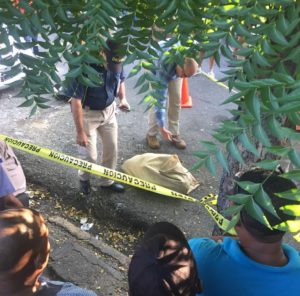 Lugar donde fue hallada muerta una mujer dentro de un saco en Villa Juana