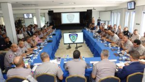 El encuentro se realizó en el Club para Oficiales de la sede central de la Policía Nacional