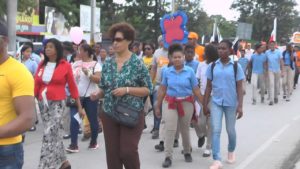 Caminata contra la violencia en la provincia San Juan