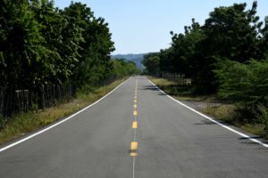 Una de las carreteras terminada de la Línea Noroeste