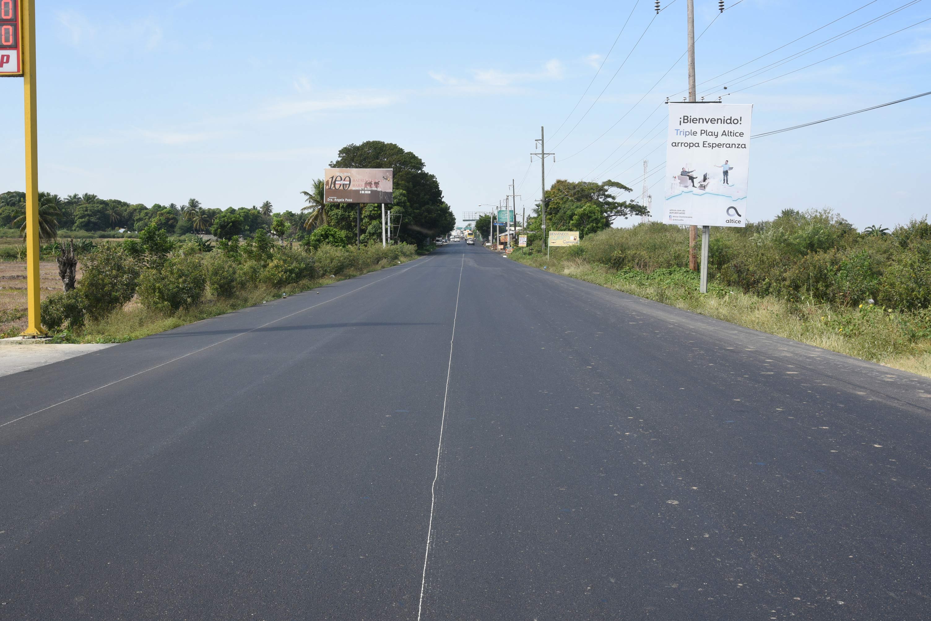 Una de las carreteras terminada de la Línea Noroeste