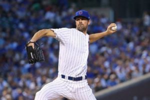 Cole Hamels, lanzador de Chicaho Cubs