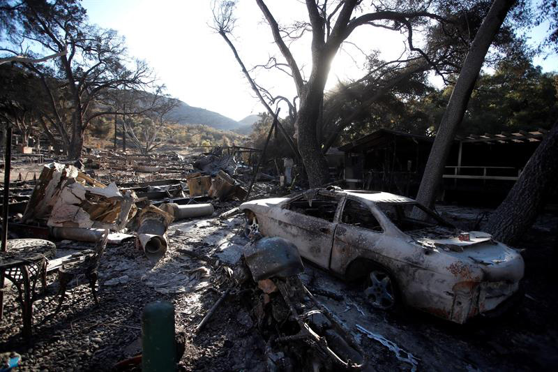 Daños causados por incendios en California