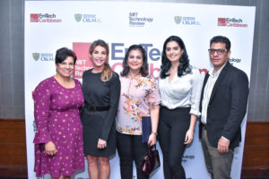 Erika Valenzuela, Diana Porcella, Rocio Diaz, Eugenia Lulo y Alex Madera. Cenferencia sobre tecnología