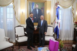 Robinson Canó visita al presidente Danilo Medina