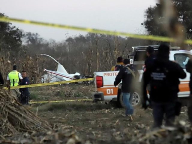 Quedó destruido el helicóptero en el que fallecioron la gobernadora de puebla, su esposo senador y otras 3 personas en México.