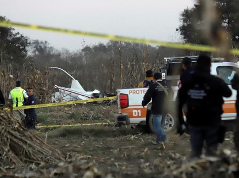 Quedó destruido el helicóptero en el que fallecioron la gobernadora de puebla, su esposo senador y otras 3 personas en México.