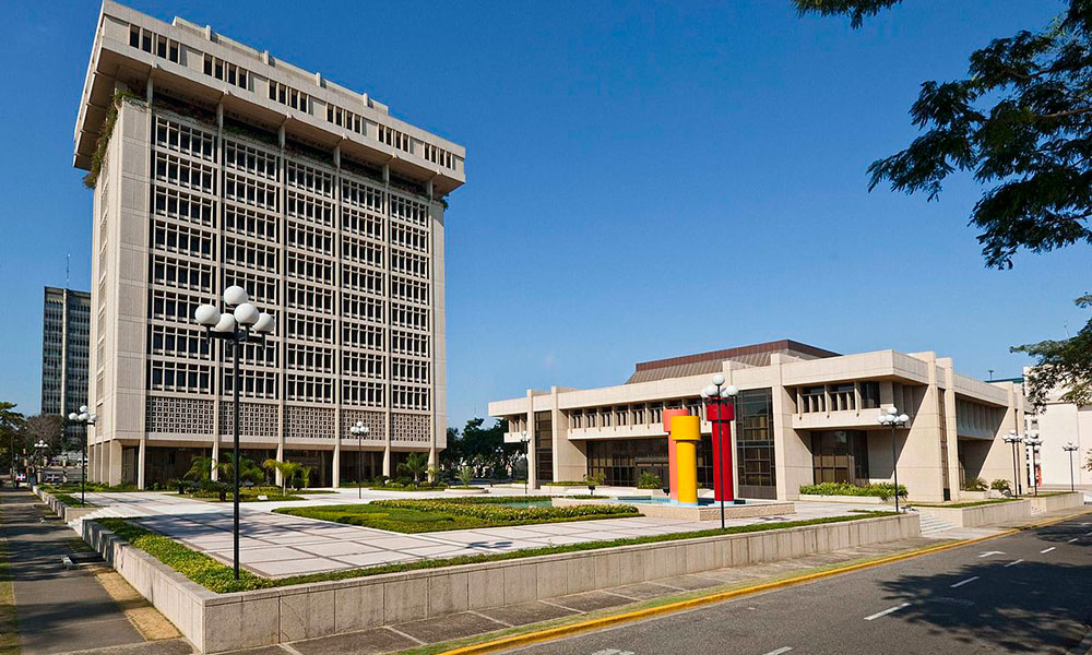 Sede del Banco Central . foto de archivo