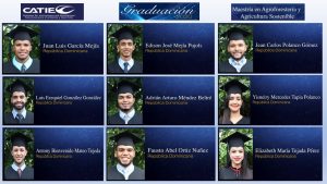 Estudiantes dominicanos graduados en el CATIE