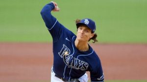 Tyler Glasnow, lanzador de Tampa estará en la Serie Mundial. Foto ESPN