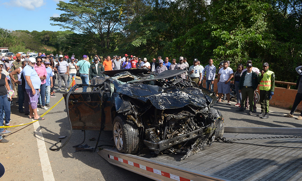 Accidente dejó varios muertos en autopista Duarte. Archivo