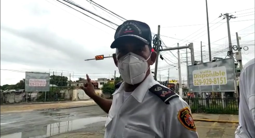 El coronel Gregorio Candelario, jefe de los Bomberos, en SDO.