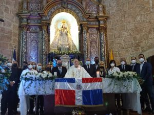 Durante la misa por el 72 aniversario de Bienes Nacionales