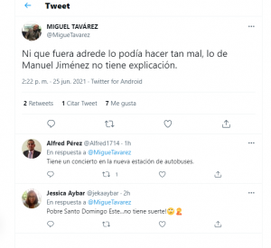 Manuel Jiménez tendencia en Twitter por quejas