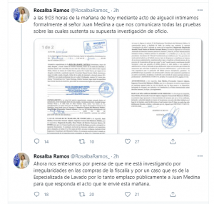 Twit fiscal Rosalba Ramos 